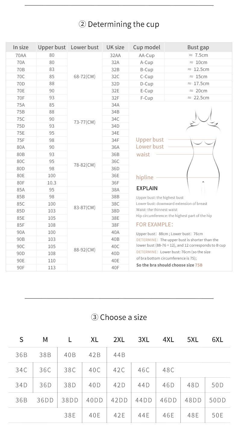 Lace Steel Ring Plus Size Women's Bra