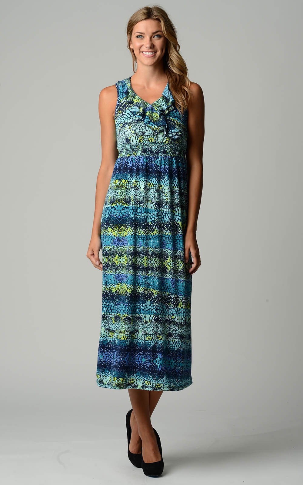 Women's Ruffle Maxi Dress