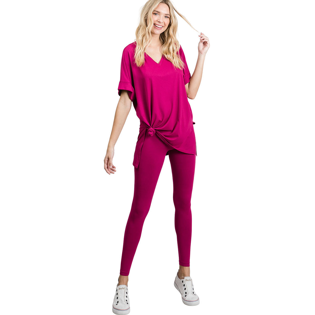 Microfiber Loose Fit Tunic and Leggings Set